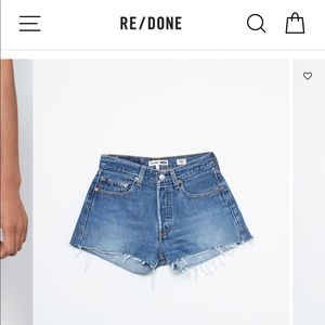 dark blue denim shorts